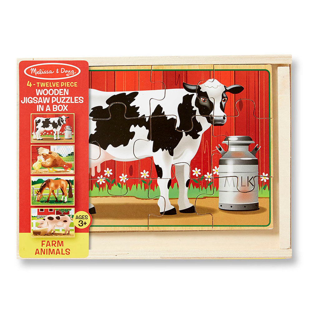 Дървен Пъзел Животни От Фермата К-Я - Пъзели - Melissa And Doug - BebeMama