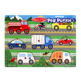 Дървен Пъзел Превозни Средства - Пъзели - Melissa And Doug - BebeMama