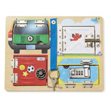 Дървена Дъска Със Заключалки - Дървени Играчки - Melissa And Doug - BebeMama