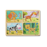 Пъзел Дървен Диви Животни - Пъзели - Melissa And Doug - BebeMama