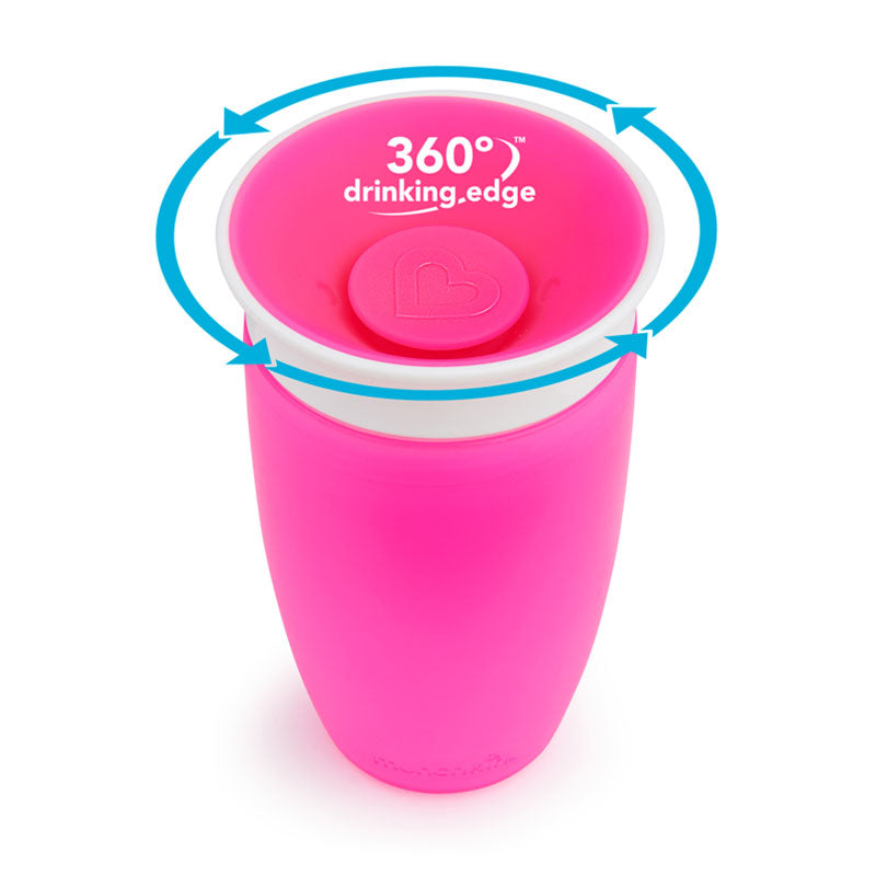 Чаша Miracle 360° Sippy Cup Pink 296Мл --- BebeMama