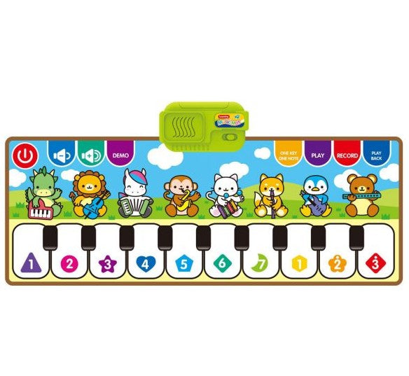 Килимче Пиано С Животни - Постелки И Пъзели За Под - Raya Toys - BebeMama