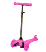 Тротинетка S909B Със Светещи Гуми Розова - Тротинетки - Azaria - BebeMama