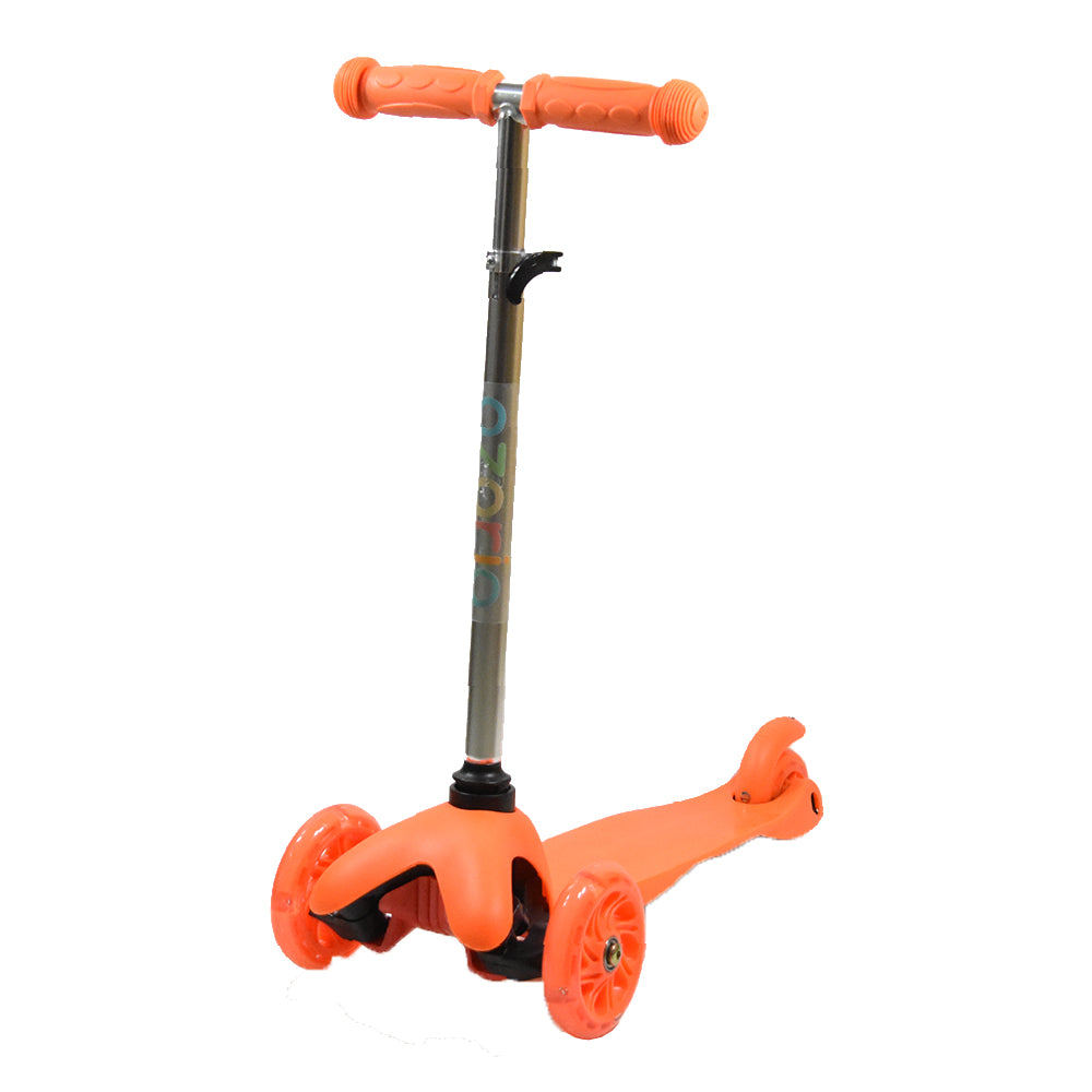 Тротинетка S909B Със Светещи Гуми Оранжева - Тротинетки - Azaria - BebeMama