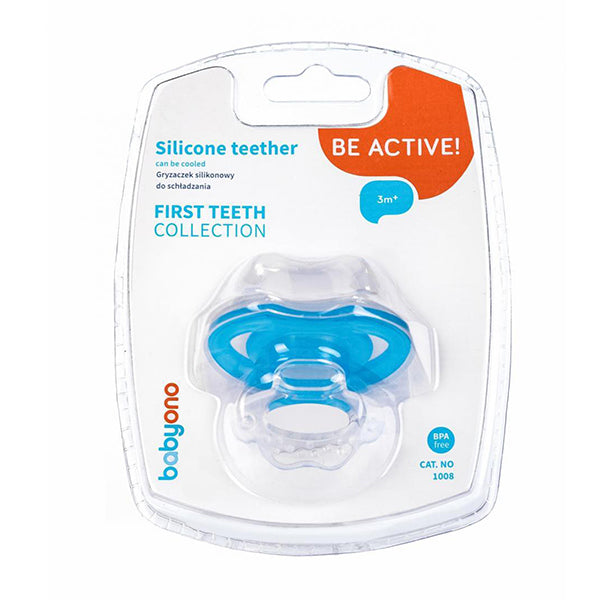 Сил. Дъвкалка 3М+ Babyono Синя --- BebeMama