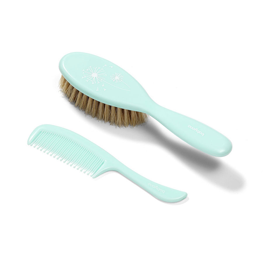 Четка С Гребен Ест.Косъм Зелена --- BebeMama