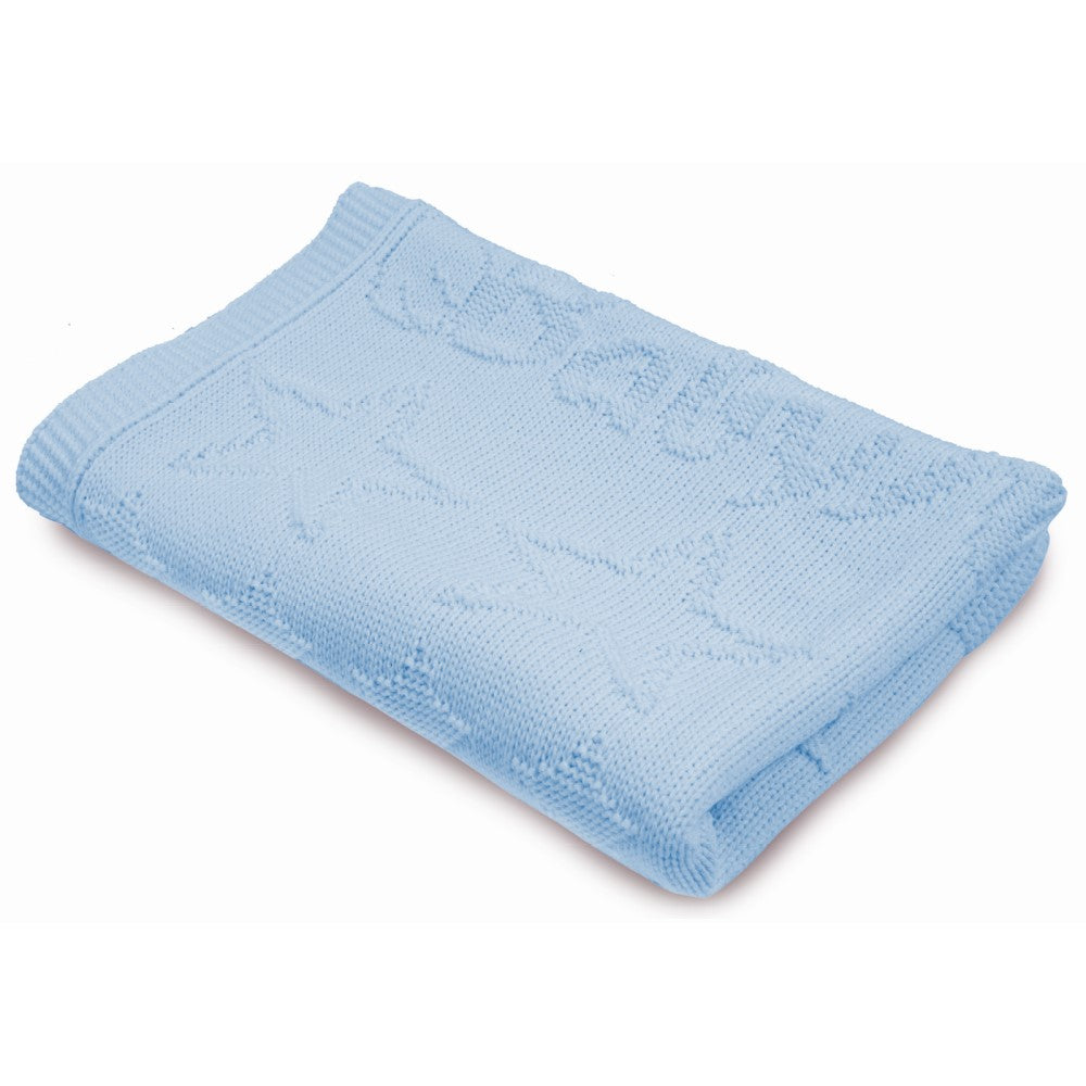 Одеяло Плетено Синьо 75/100 24 - Одеяла - Baby Matex - BebeMama