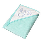 Kr008 Хавлия С Качулка L. Bunnies 100/100 Зелена - Хавлии - Tega Baby - BebeMama