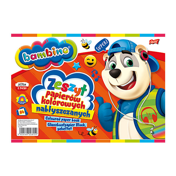 Гланцова Цветна Хартия 10 Листа --- BebeMama