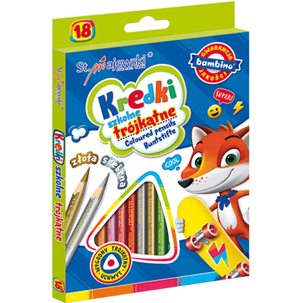 Цветни Моливи 18 Бр. В Картонена Кутия --- BebeMama