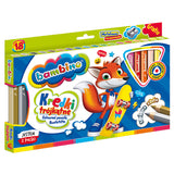 Триъгълни Цветни Моливи 18Бр. С Острилка - Образователни Игри - St.Majewski - BebeMama