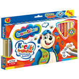 Триъгълни Цветни Моливи 18Бр. С Острилка --- BebeMama