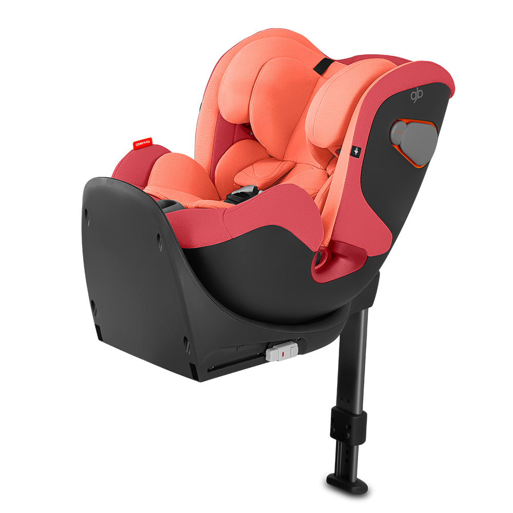 Стол За Кола Convy Fix Rose Червен - Група 0/1/2 (0-25Кг) - Gb - BebeMama
