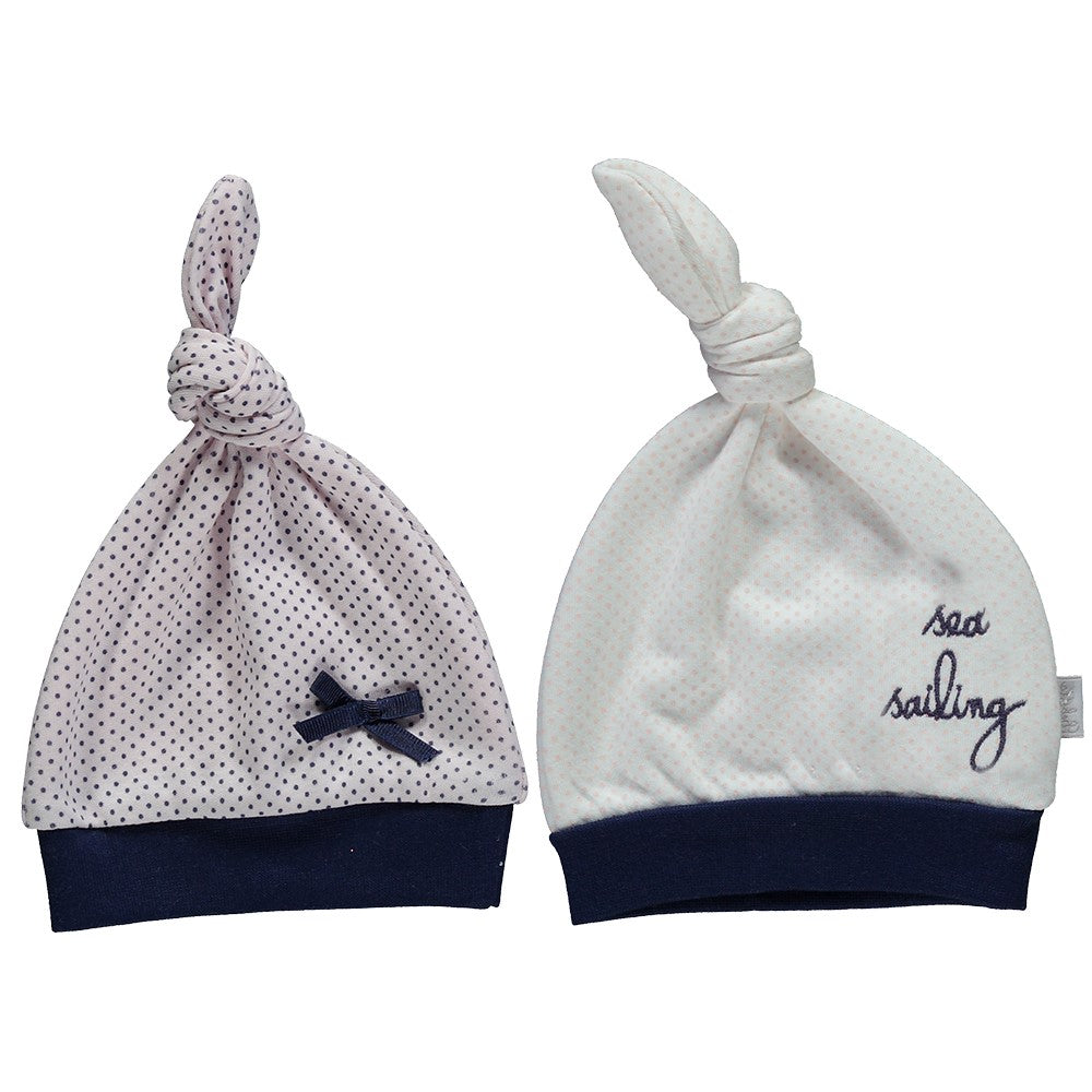 Шапка Ocean 2 Бр. 3-6М. --- BebeMama