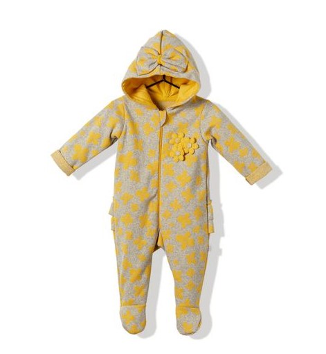 K2855 Гащеризон Жълт 6-9М. - Гащеризони - Bebetto - BebeMama
