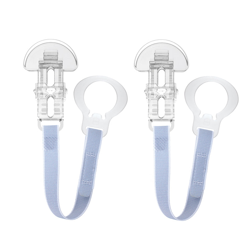 Клипс За Pastel Залъгалка Сив 2 Бр. --- BebeMama