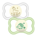 Залъгалка Air Night Latex Soother Uni 6M+ 2 Бр. - Залъгалки - Mam - BebeMama