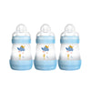 Шише Easy S. Anti-Colic Bottle 160Мл 3Бр Сини - Шишета За Хранене - Mam - BebeMama
