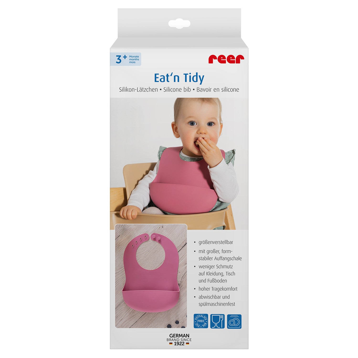 Силиконов Лигавник Reer 25044 Розов --- BebeMama