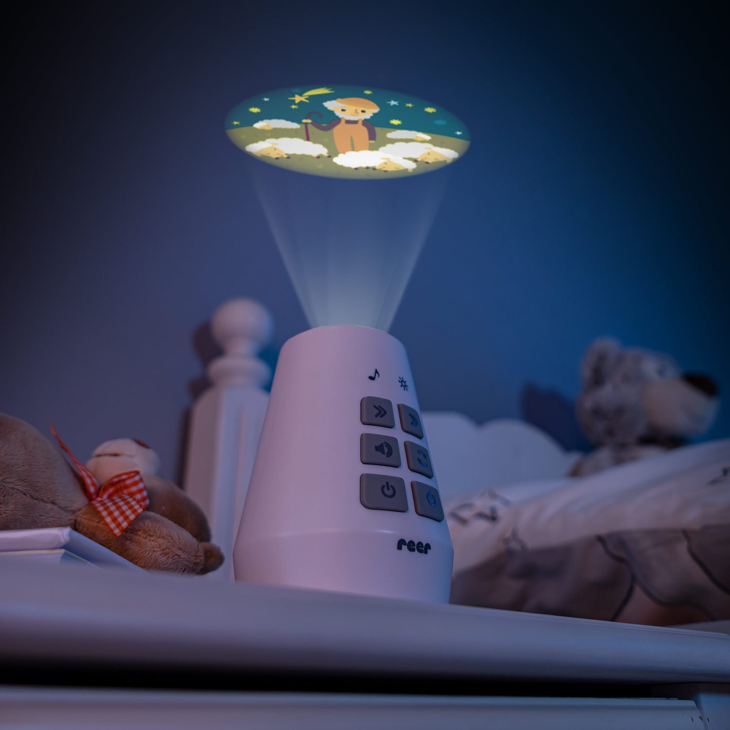 Нощен Проектор Reer 52110 Бял --- BebeMama