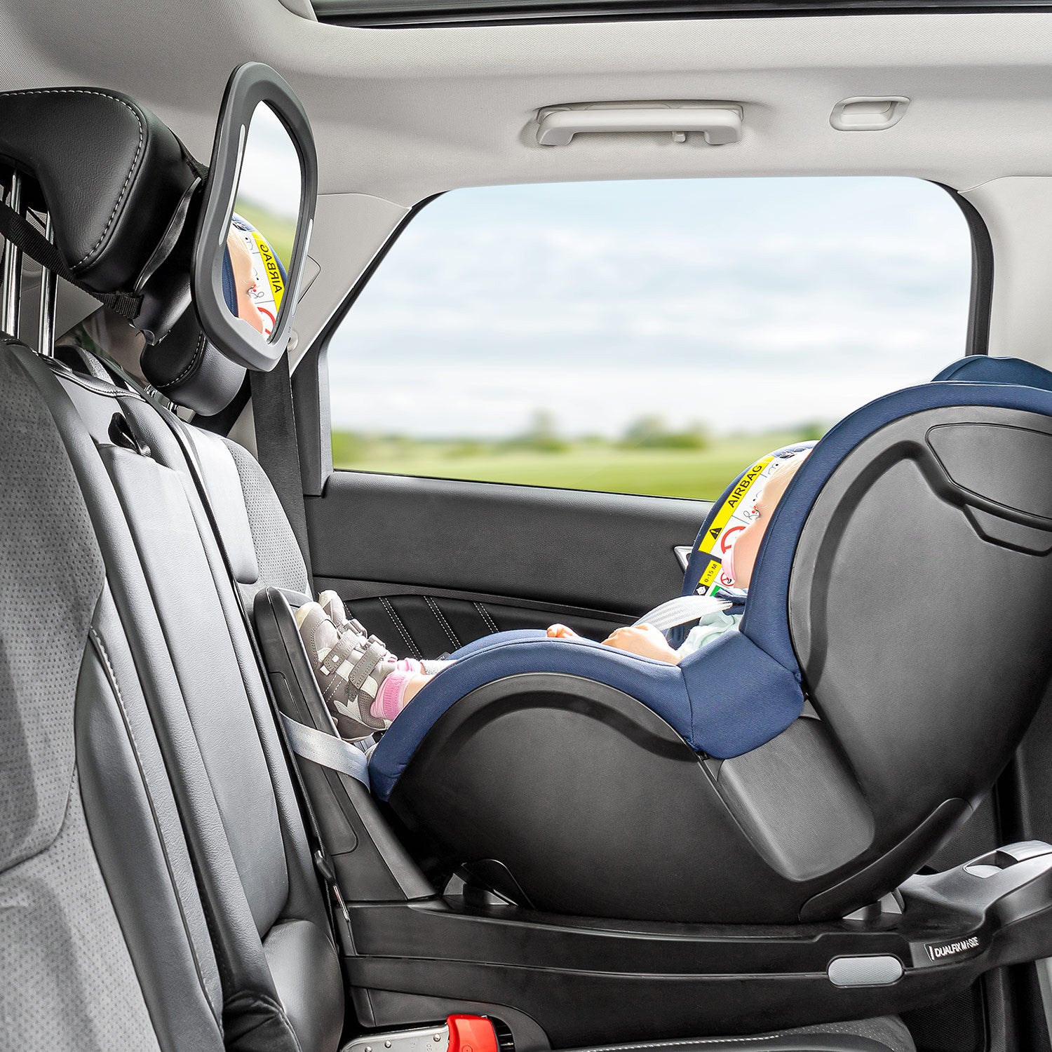 Огледало За Наблюдение В Автомобил Reer Babyview Led --- BebeMama
