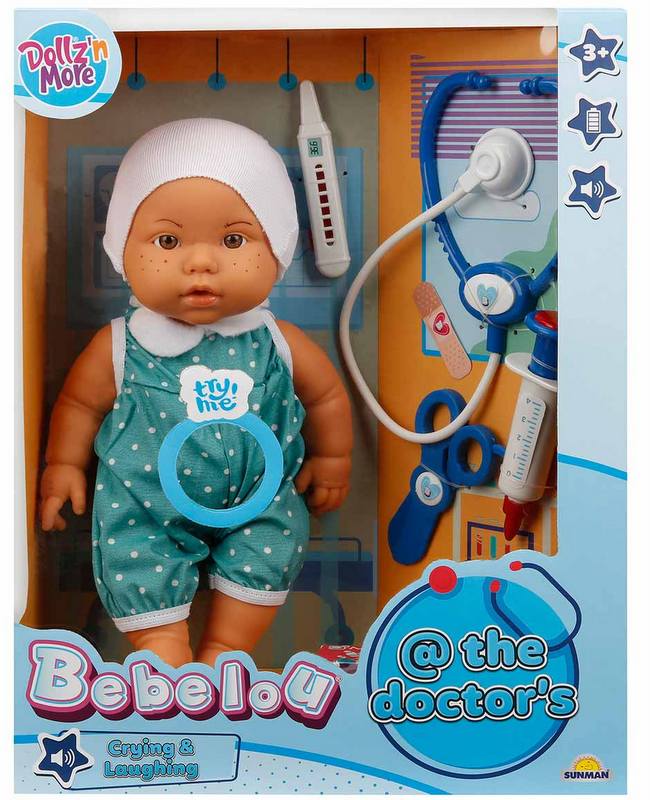 Бебелу Време Е За Преглед Плаче И Се Смее 35 См 30Х13Х38 - Кукли И Аксесоари - TheSmileOfYourBaby - BebeMama