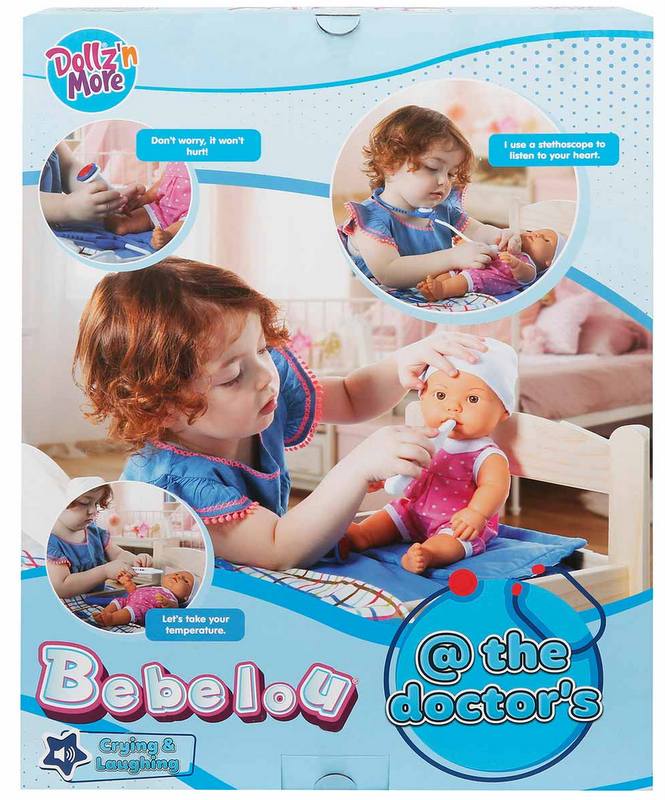 Бебелу Време Е За Преглед Плаче И Се Смее 35 См 30Х13Х38 --- BebeMama