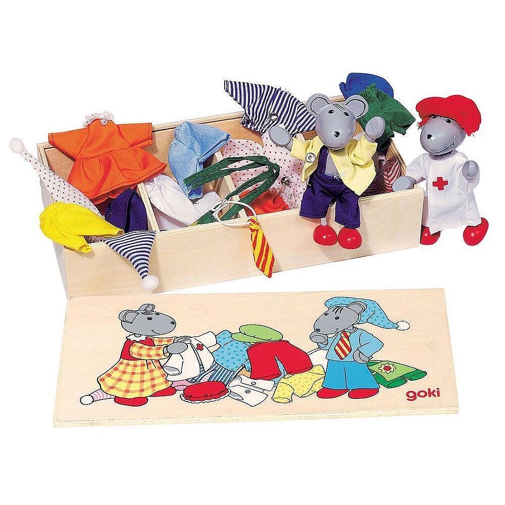 Мишки В Кутия С Дрехи - Кукли И Аксесоари - Goki - BebeMama