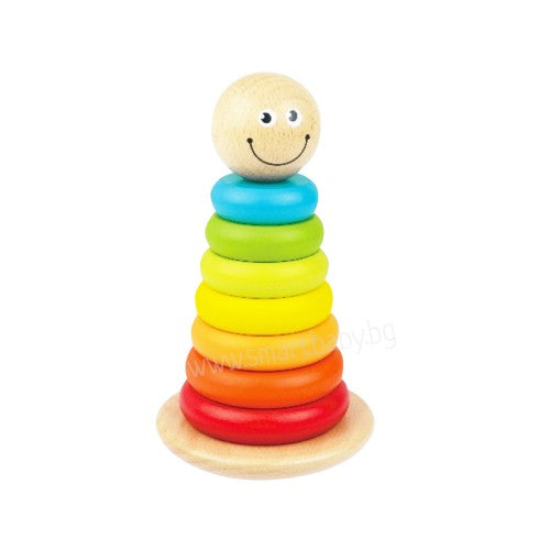 Люлееща Се Дървена Кула - Играчки - Smartbaby - BebeMama