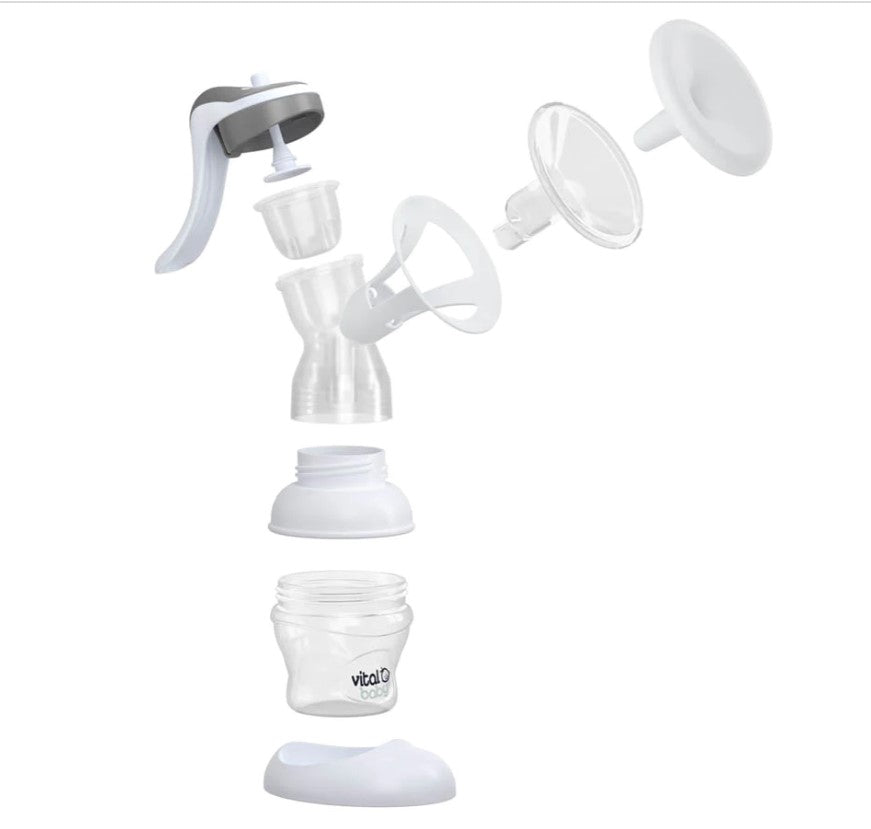 Ръчна Помпа За Кърма Flexzone +6 Броя Подплънки Vital Baby --- BebeMama