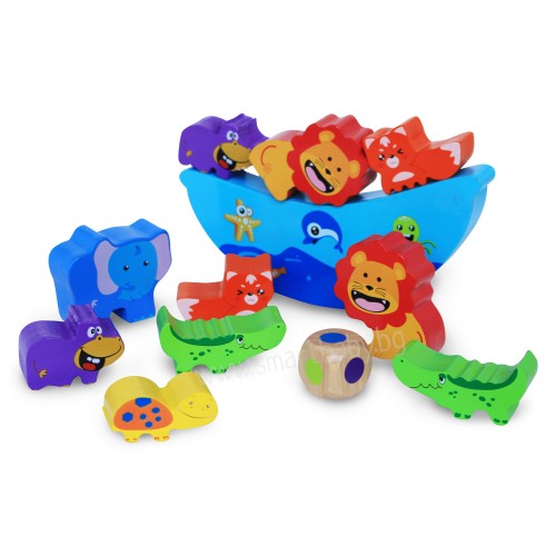Дървена везна с животни - Занимателни Играчки - Smartbaby - BebeMama