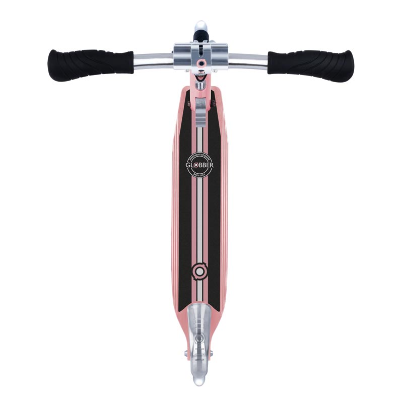 Алуминиева Сгъваема Тротинетка За Деца Flow Element Comfort Lights – Розово Злато --- BebeMama