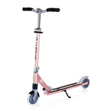 Алуминиева Сгъваема Тротинетка За Деца Flow Element Comfort Lights – Розово Злато --- BebeMama