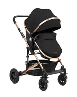 Комбинирана Количка 3В1 С Трансф. Седалка Amaia Black 2024 --- BebeMama