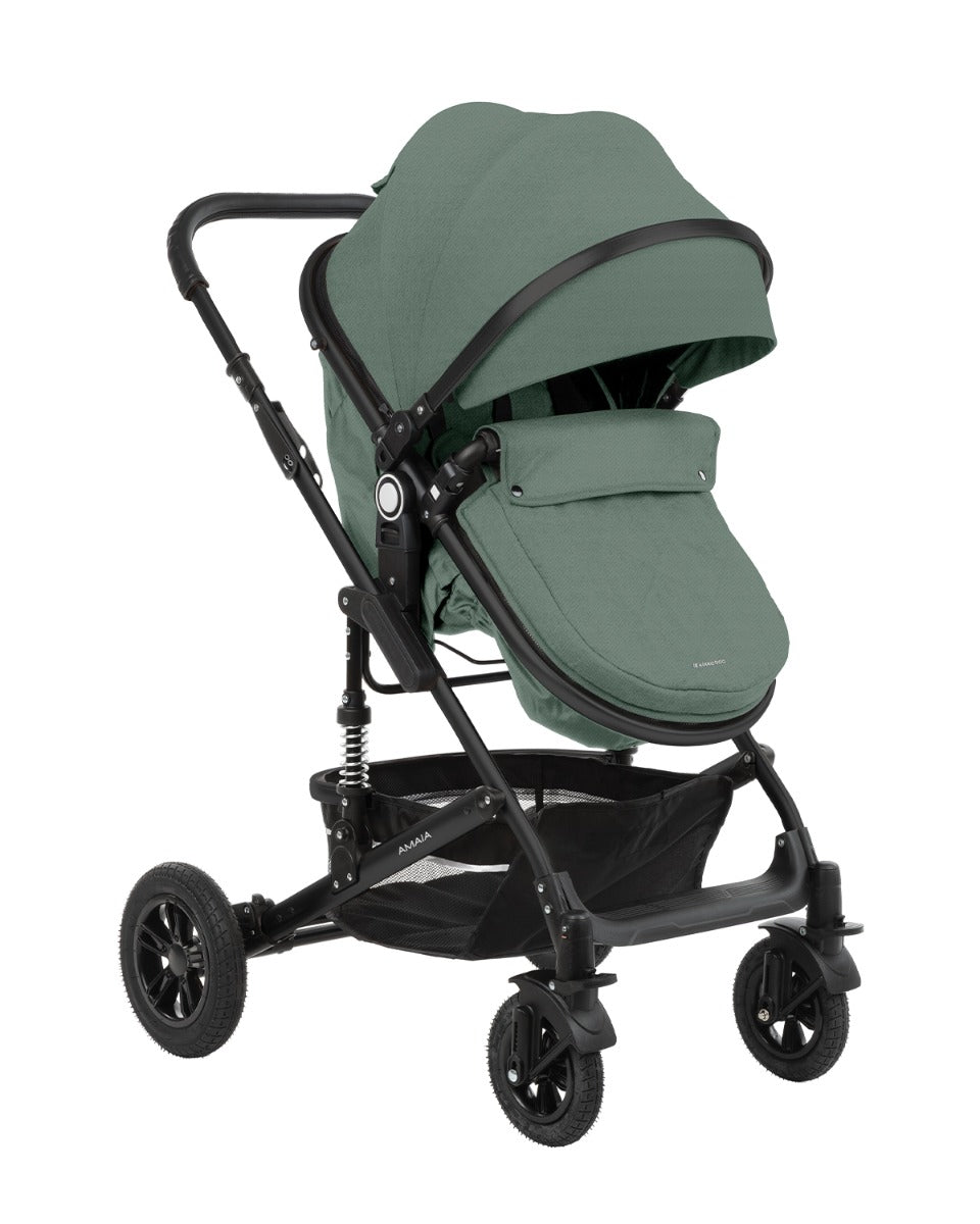 Комбинирана Количка 3В1 С Трансф. Седалка Amaia Mint 2024 --- BebeMama