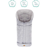 Зимно Чувалче За Детска Количка Fillikid Askja Big - Light Grey Melange --- BebeMama