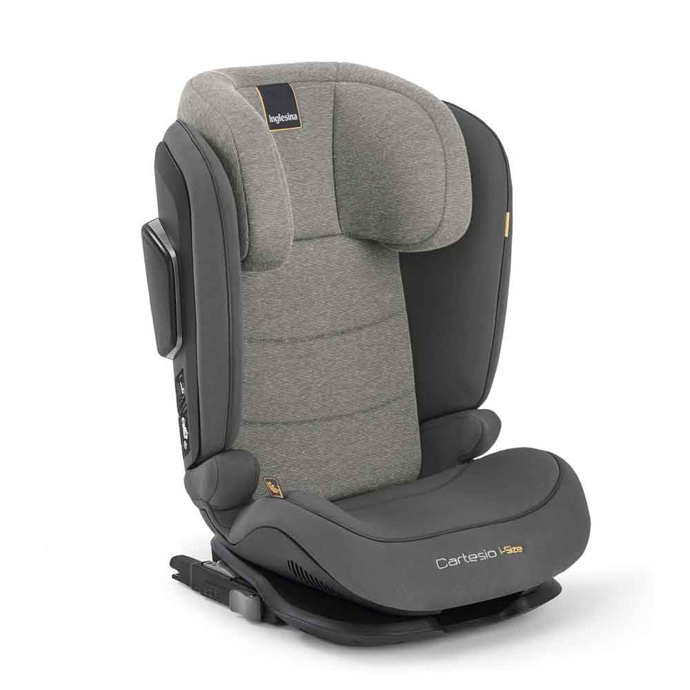 Столче За Кола (100-150 См) Inglesina Cartesio I-Size - Stone Grey - Група 1/2/3 (9-36Кг) - Inglesina - BebeMama