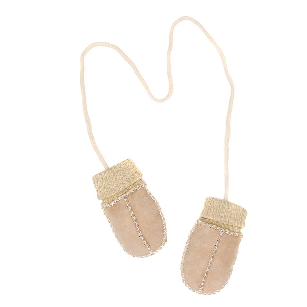 Бебешки Ръкавици От Овча Кожа Fillikid Размер 2 - Nature - Шалове И Ръкавички - Fillikid - BebeMama