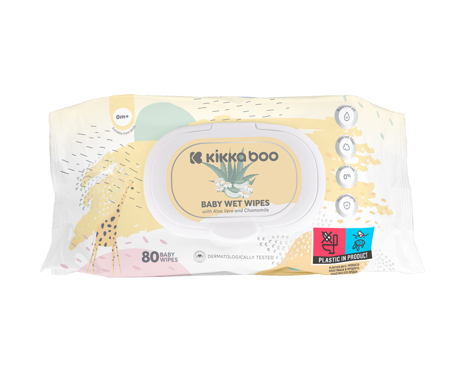 Бебешки Мокри Кърпи Алое Вера И Лайка 80Бр Капак --- BebeMama