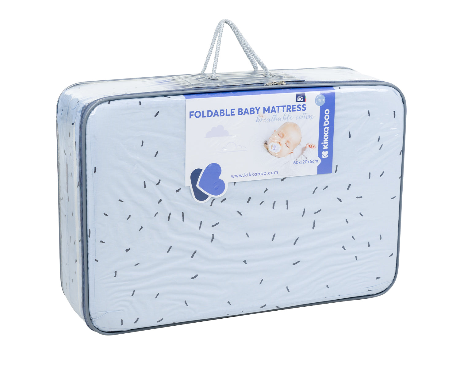 Сгъваем Матрак 60Х120Х5См Bear With Me Син --- BebeMama