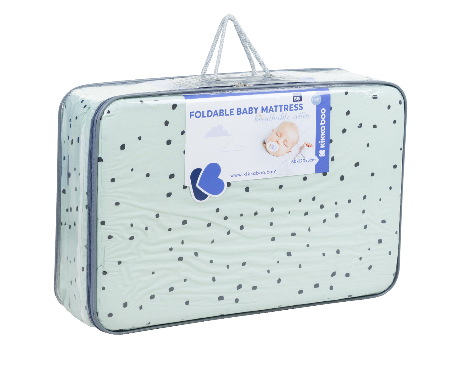 Сгъваем Матрак 60Х120Х5См Bear With Me Mint --- BebeMama