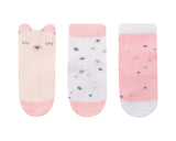 Бебешки чорапи с 3D уши Bear with me Pink 2-3г --- BebeMama