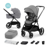 Бебешка Количка Kinderkraft Nea 2В1 Nea, Platinium Grey - Комбинирани Колички - KinderKraft - BebeMama
