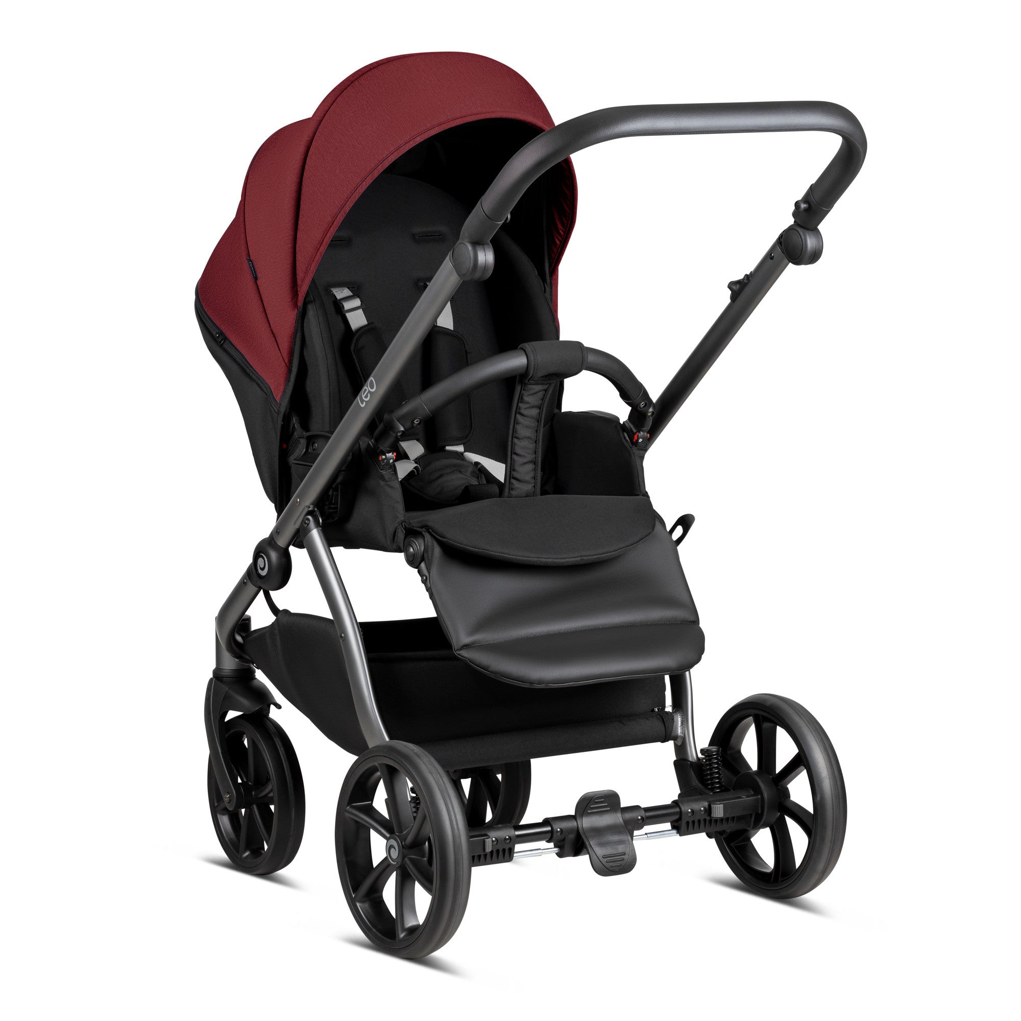 Бебешка Количка Tutis Leo 2В1, 105 Cherry --- BebeMama