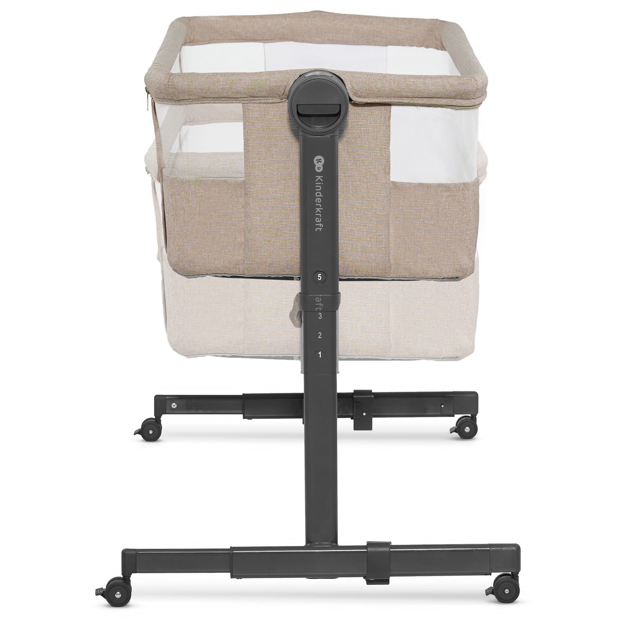 Бебешка Кошара Kinderkraft Neste Up 2, Бежова --- BebeMama