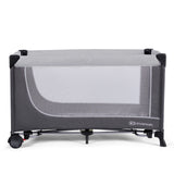 Бебешка преносима кошара KinderKraft LEODY 2022 Сива --- BebeMama