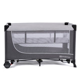 Бебешка преносима кошара KinderKraft LEODY 2022 Сива --- BebeMama