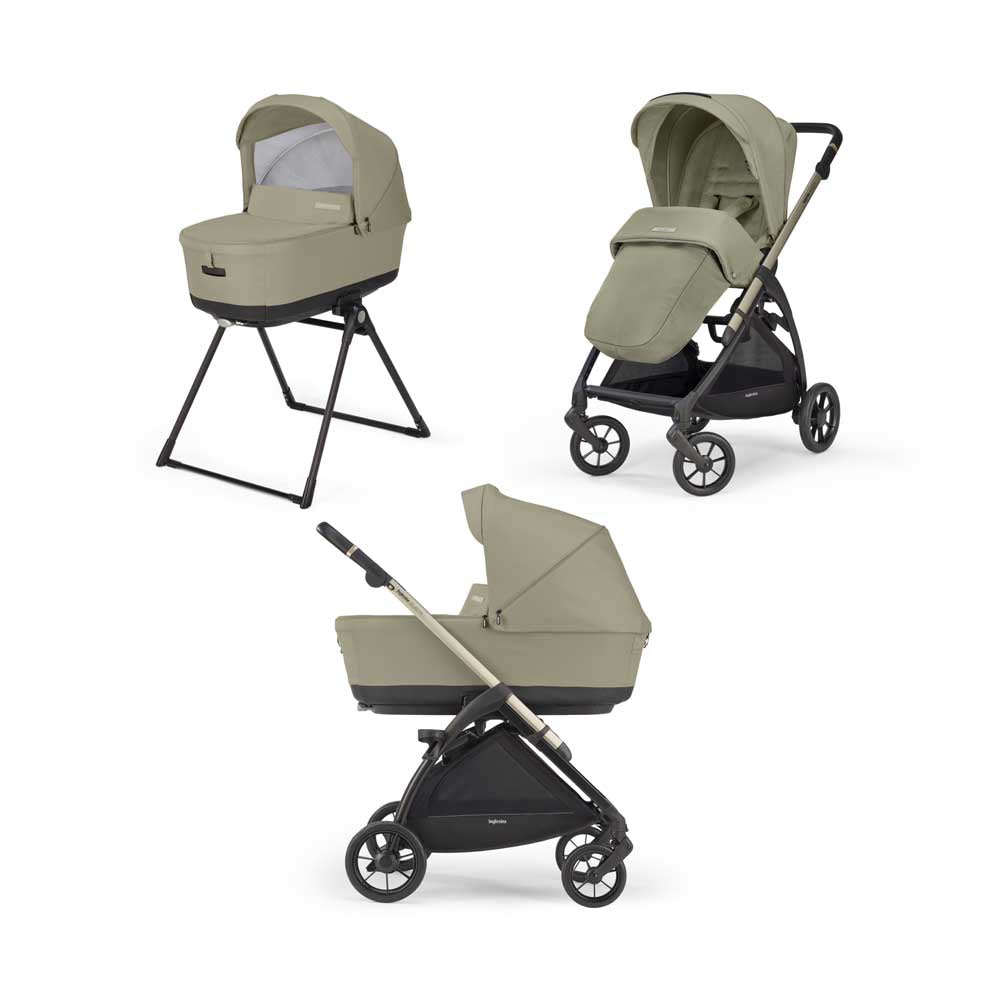 Бебешка Количка 2 В 1 Inglesina System Duo Electa - Nolita Beige/Iridium Black - Комбинирани Колички - Inglesina - BebeMama