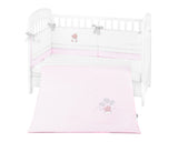 Бебешки Спален Комплект С Бродерия 2 Части Eu Style 60/120 Dream Big Pink - Спални Комплекти - Kikkaboo - BebeMama