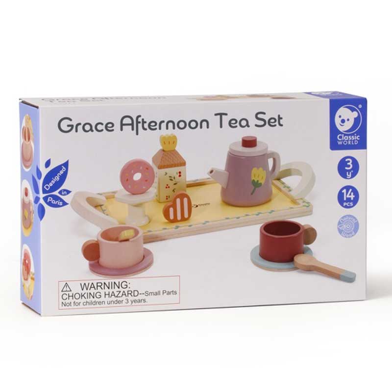 Дървен Детски Комплект За Следобеден Чай --- BebeMama